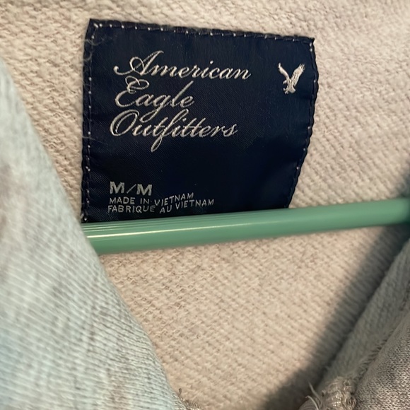 Medium American Eagle zip up Hoodie Peave, Love, AE - Picture 2 of 8